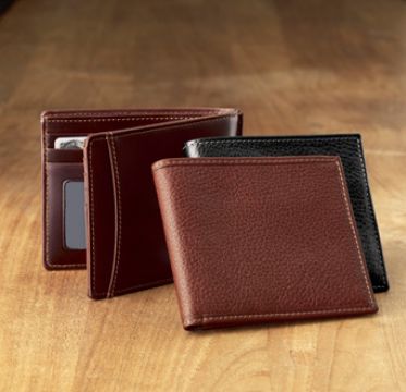 Leather Bifold Wallet,Leather Slim Fold Wallet